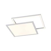 Lucande - Senan LED Square Plafondlamp CCT Silver