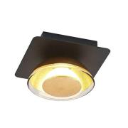 Lindby - Erin Square Plafondlamp Black/Gold