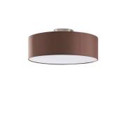 Lindby - Sebatin Plafondlamp Ø40 Brown/White/Nickel