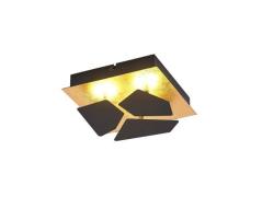 Lindby - Sorea LED Plafondlamp Black/Gold