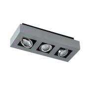 Arcchio - Vince 3 Plafondlamp Silvergrey