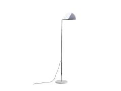 DCWéditions - Mezzaluna Vloerlamp White Marble/Chrome