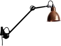 Lampe Gras - 222 XL Wandlamp Black/Raw Copper