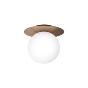 Nuura - Liila 1 Wand-/Plafondlamp IP44 Large Dark Bronze/Opal