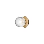 Nuura - Liila 1 Wand-/Plafondlamp IP44 Small Nordic Gold/Optic Clear