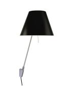 Luceplan - Costanzina Wandlamp Alu/Liquorice Black