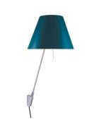 Luceplan - Costanzina Wandlamp Alu/Petroleum Blue