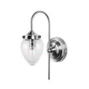 Globen Lighting - Juni Wandlamp IP44 Antiek Staal/Helder