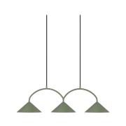 Globen Lighting - Curve 3 Hanglamp Groen