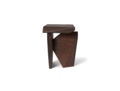 ferm LIVING - Silva Piece Side Table Dark Stained Mango Wood