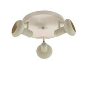 Lindby - Huby 3 Plafondlamp Beige/Licht Groen