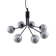 Lucande - Wynina Hanglamp Black/Smoke