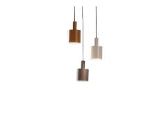 Lindby - Ovelia 3 Round Hanglamp Black/Brown/Beige