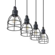 Lindby - Flintos 4 Hanglamp Black