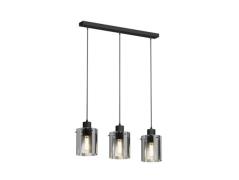 Lindby - Kourtney 3 Hanglamp Black/Smoke