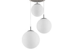 Lindby - Heleska 3 Round Hanglamp Opal/Nickel