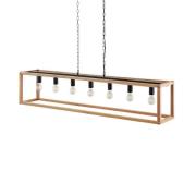 Lucande - Sedrik 7 Hanglamp Oak