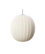 Made By Hand - Knit-Wit 75 Round Hanglamp Pearl White