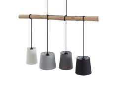 Lindby - Hinai 4 Hanglamp Black/Grey/White