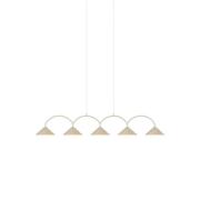 Globen Lighting - Curve 5 Hanglamp Beige