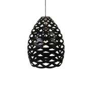 David Trubridge ltd - Tui Hanglamp Ø95 Zwart 2 Kanten