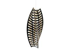 David Trubridge ltd - Toru Hanglamp Medium 1 Side Black