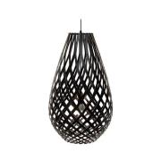 David Trubridge ltd - Koura Hanglamp H120 2 Zijkanten Zwart