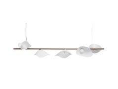 Nuura - Florii 5 Linear Hanglamp Dark Bronze/White