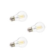 Lindby - 3-pack Gloeilamp LED 4W (470lm) Filament E27 Clear