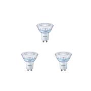 Philips - 3-pack Gloeilamp LED 4W (50W/345lm) 3000K Dimbaar GU10