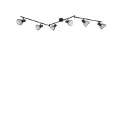 Lindby - Piena 6 Plafondlamp Zwart