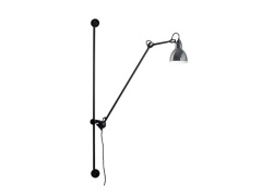 Lampe Gras - 214 Wandlamp Round Chrome/Black