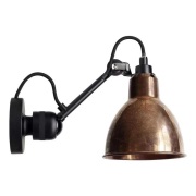 Lampe Gras - 304Ca Wandlamp Zwart/Raw Koper