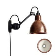 Lampe Gras - 304CA Wandlamp Raw Copper/White
