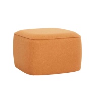 Hübsch - Cube Poef Oranje