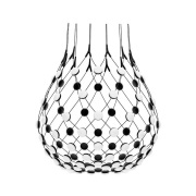 Luceplan - Mesh Hanglamp Ø80xH60 3m w/Wireless Kit Black