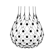 Luceplan - Mesh Hanglamp Ø80xH60 Phase 4m Black