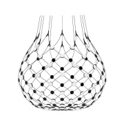 Luceplan - Mesh Hanglamp Ø100xH90 Phase 4m Black
