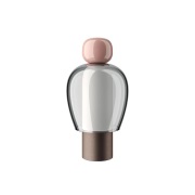 Lodes - Easy Peasy ToGo Tafellamp Flamingo Pink/Grey/Bronze