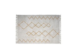 Bloomingville - Huso Vloerkleed Yellow/Cotton