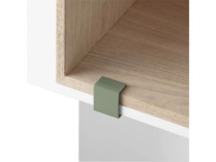 Muuto - Mini Stacked Storage System Clips 5-delige set, groen