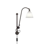 GUBI - Bestlite BL5 Wandlamp Ø16 Zwart Geelkoper/Porselein