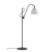GUBI - Bestlite BL3 VloerLamp Ø21 Zwart Geelkoper/Klassisk Wit