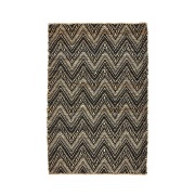 House Doctor - Monta Vloerkleed Zwart/Natural