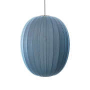 Made By Hand - Knit-Wit 65 High Oval Hanglamp Blue Stone
