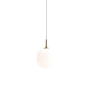 Louis Poulsen - VL45 Radiohus Hanglamp Ø175 Brass/Glossy White Opaal