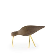 Normann Copenhagen - Shorebird Beeldhouwwerk Large Walnut Brass