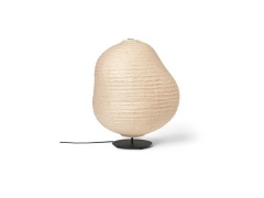 ferm LIVING - Kurbis Vloerlamp Low Natural/Zwart