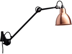 Lampe Gras - 222 Wandlamp Zwart/Koper