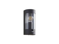 Lindby - Junias Buiten Wandlamp w/Sensor Dark grey